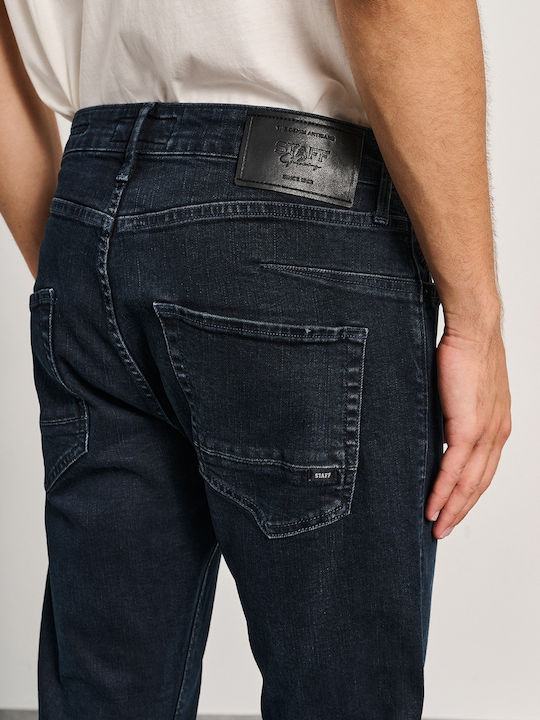 Simon Men's Jeans Pants with Slim Straight Application Denim