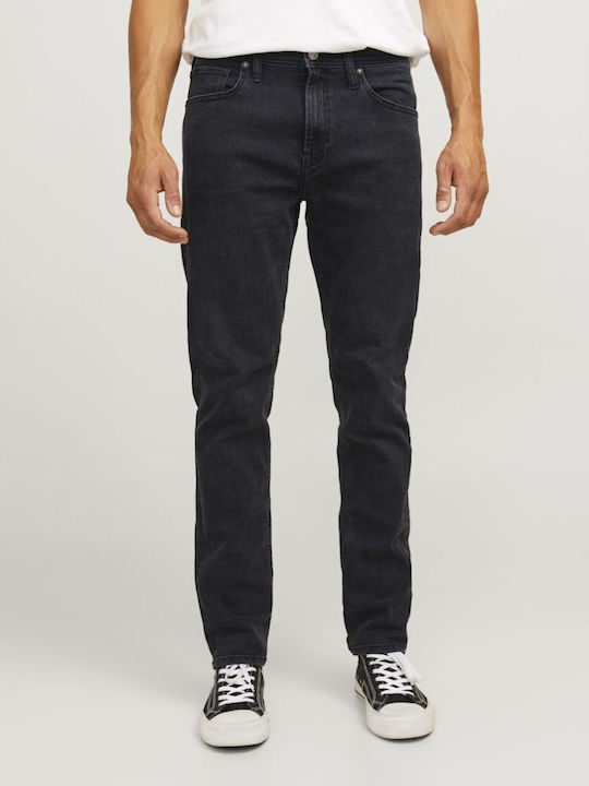 Men's Jeans Pants with Loose Tapered Fit Black