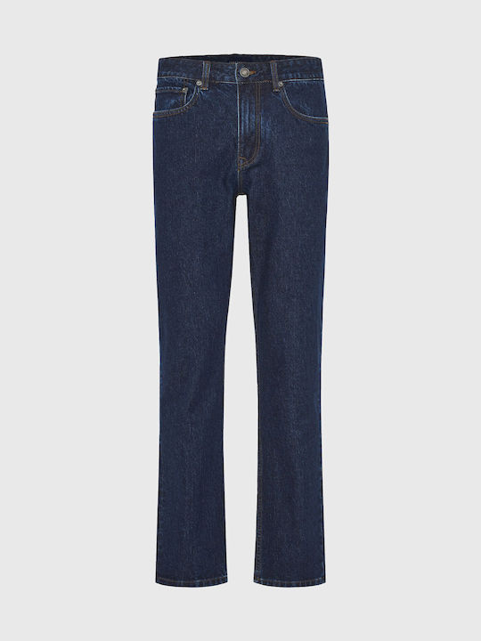 Pantaloni Jeans pentru Bărbați cu Croială Regular Straight Washed