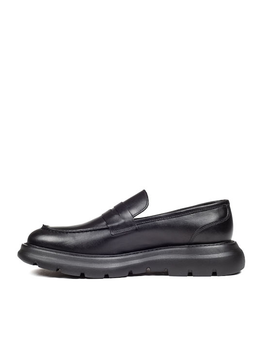 Men's Leather Moccasins Black