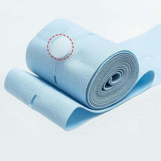 Set 2 Centuri Pentru Monitorizarea Ritmului Cardiac Fetal Flippy Material Elastic Moale 6 X 130 Cm Albastre