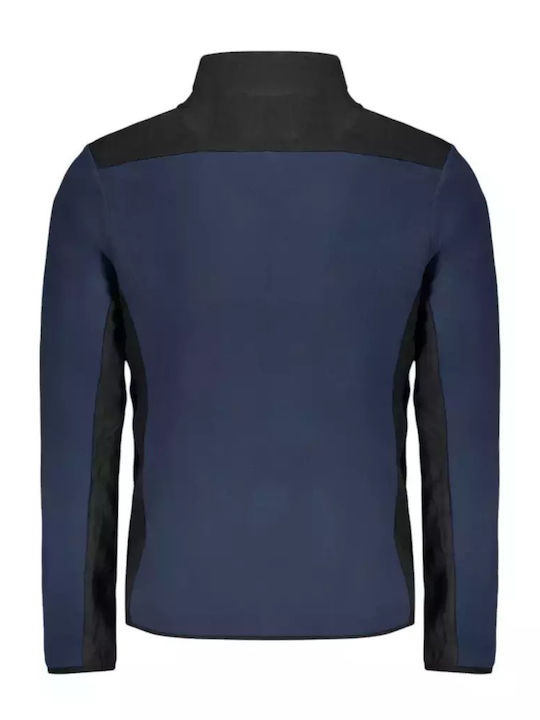 Men's Fleece Cardigan Navy Blue