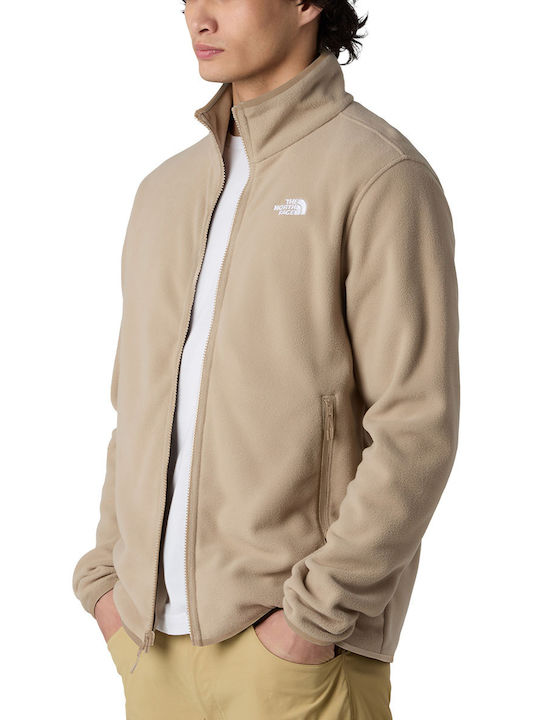 Herren Fleecejacke Beige