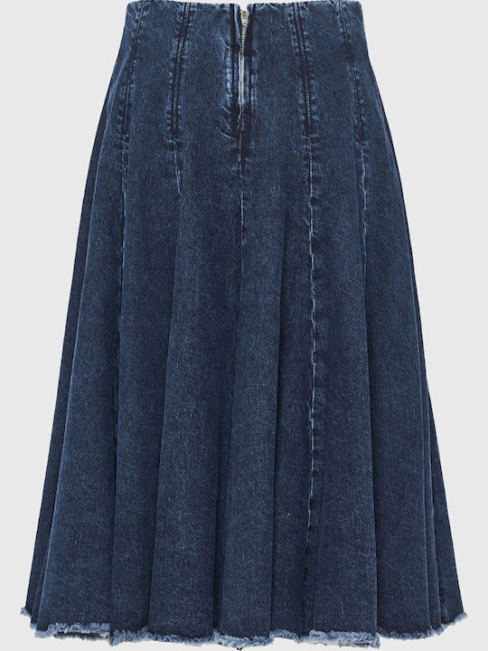 Дънкова Midi Пола Denim FBL012-163-14-DK-Синя