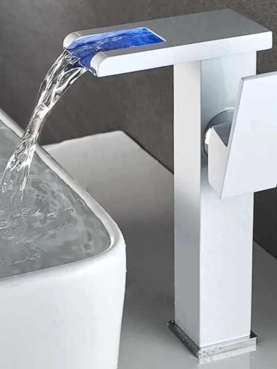 Alista Home Αναμεικτική Μπαταρία Νιπτήρα Καταρράκτης Λευκή