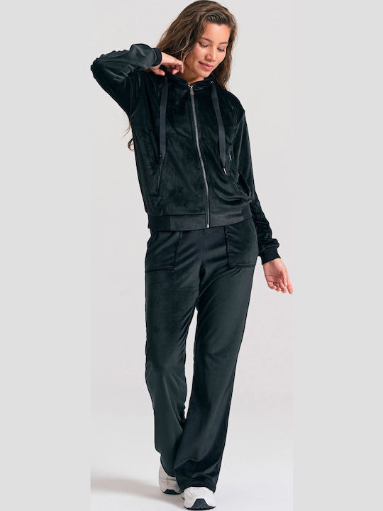 Sweatpants Velvet Black