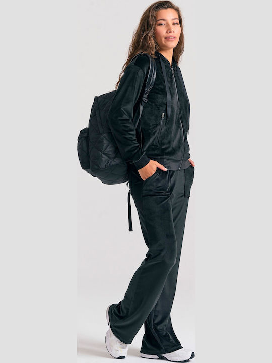 Sweatpants Velvet Black
