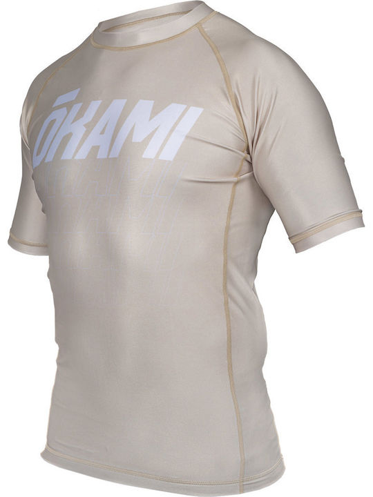 Okami Ανδρική Κοντομάνικη Μπλούζα ORS137 για Jiu-Jitsu / MMA / Kickboxing Μπεζ Okami Ανδρική Κοντομάνικη Μπλούζα ORS137 για Jiu-Jitsu / MMA / Kickboxing Μπεζ