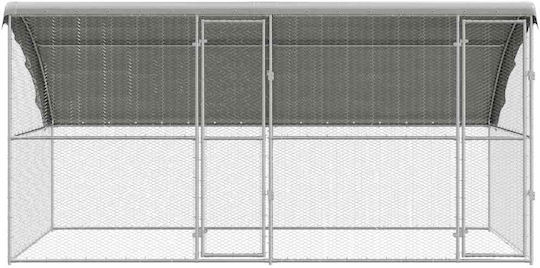 vidaXL 3368314 Κλουβί για Πτηνά από Γαλβανισμένο Χάλυβα 400x200x198.5εκ.