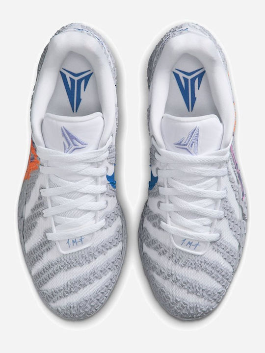 Ja 3 Low Basketball Shoes White / Dusty Cactus / Hyper Pink / Star Blue