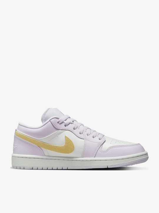 Air  1 Low Damen Sneakers Barely Grape / White / Lemon Wash
