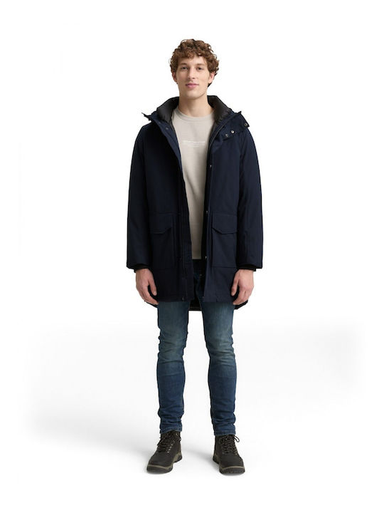 Geacă Parka De Iarnă Impermeabilă Albastră, Sky Captain Blue