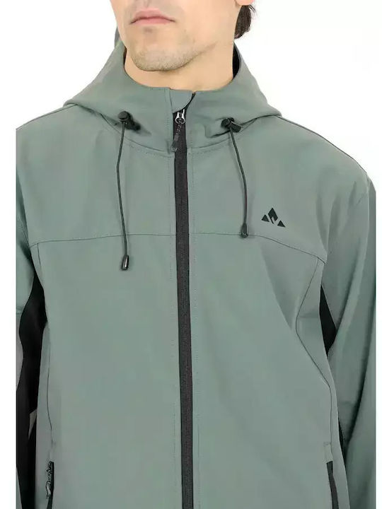 Winter Jacket Softshell Waterproof and Windproof Balsam Green - Mint