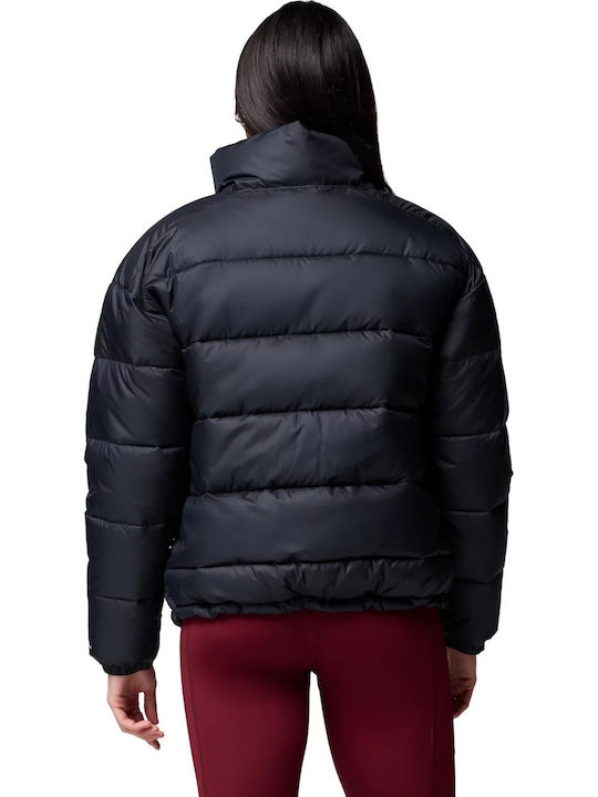 Pike Lake Damen Puffer Jacke für Winter Schwarz