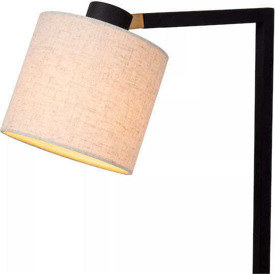 Lucide Lightning Lesley Floor Lamp H128xW43cm. with Socket for Bulb E27 Black