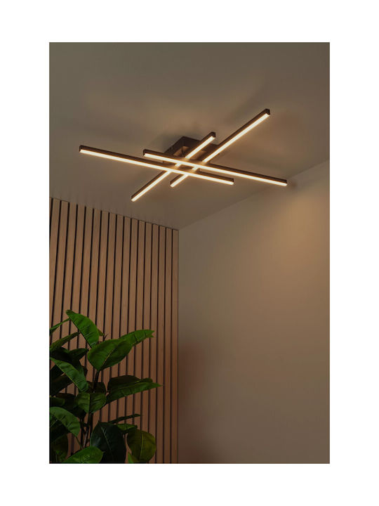 Lucide Lightning Novac Πλαφονιέρα Οροφής Μαύρη