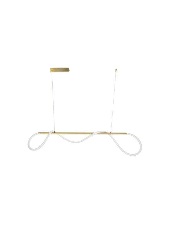 kelvo Glow Pendant Light White with Rope 120x35x50cm