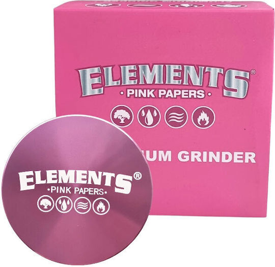 Elements Grinder Τρίφτης Pink 55mm Aluminium 4 Parts