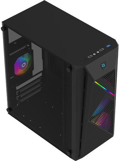 1STPLAYER Gaming Desktop PC (Ryzen 5-4500/16GB DDR4/1TB SSD/GeForce RTX 5060/Fără Sistem De Operare)
