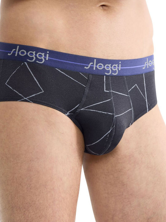 Start Midi Herren Slips Purple-anthracite 2Packung