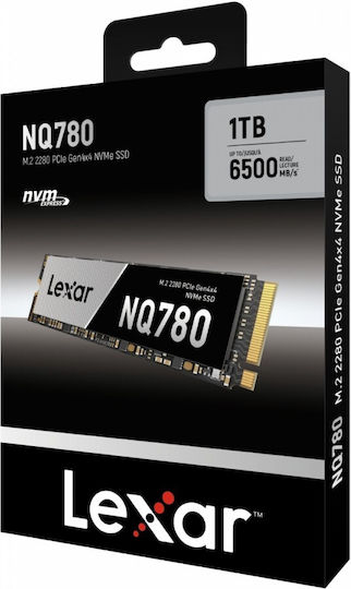 Lexar NQ780 SSD 1TB τύπου M.2 με σύνδεση PCI Express 4.0 (PS5 Compatible)