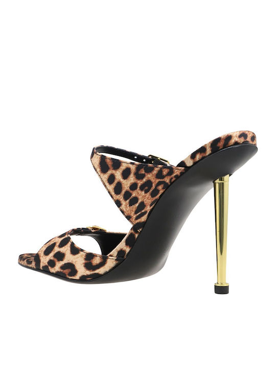 Reida2 Satin Mules with High Heel