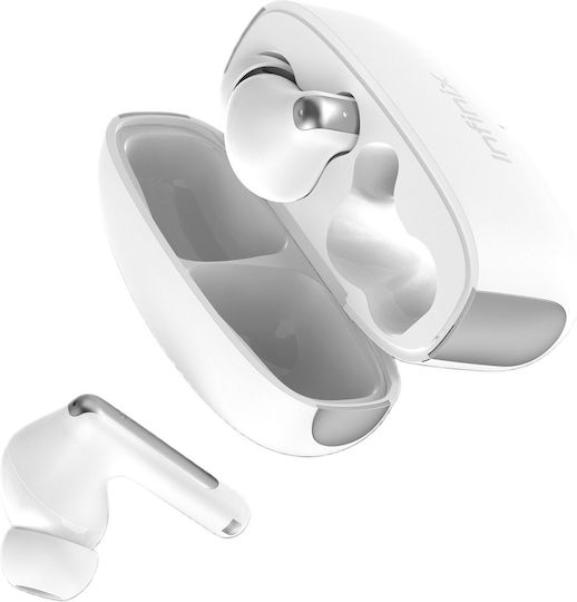 Infinix Xbuds NC XE28 Bluetooth Handsfree Ακουστικά με Αντοχή στον Ιδρώτα Λευκά