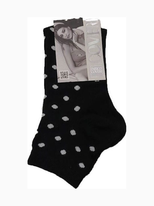 Coveri Damen Gemusterte Socken Black. 1Pack