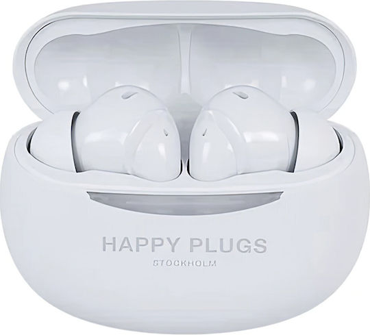 Happy Plugs Joy Pro In-ear Bluetooth Handsfree Ακουστικά Λευκά