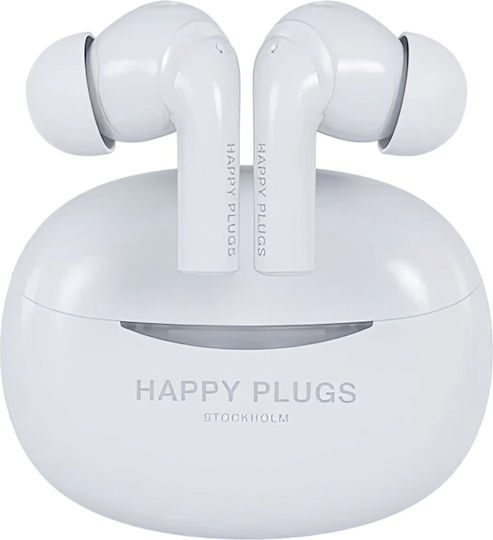 Happy Plugs Joy Pro In-ear Bluetooth Handsfree Ακουστικά Λευκά