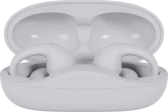 Happy Plugs Clip In-ear Bluetooth Handsfree Ακουστικά Λευκά