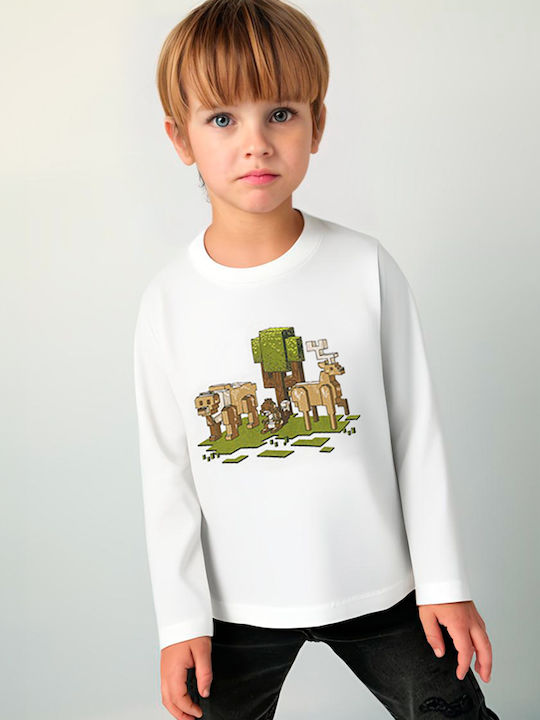 Kids' Shirt Long Sleeve Blue Nature