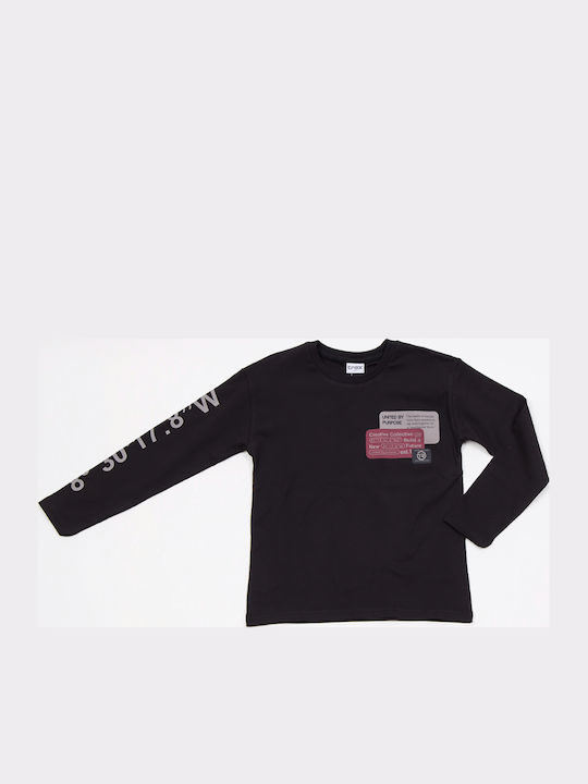 Kids Long-Sleeved Black Top