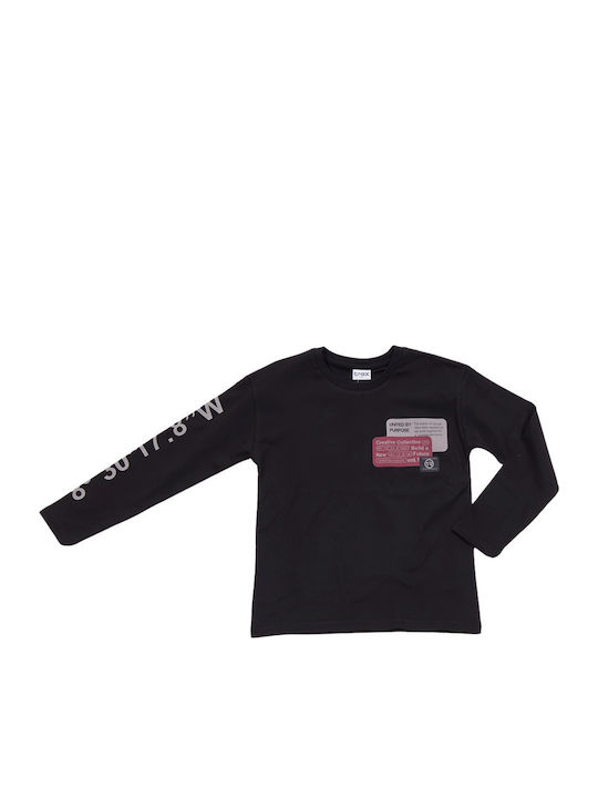 Kids Long-Sleeved Black Top
