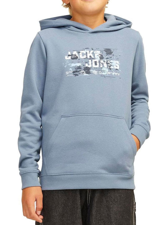 Kinder-Sweatshirt mit Kapuze und Taschen Blue