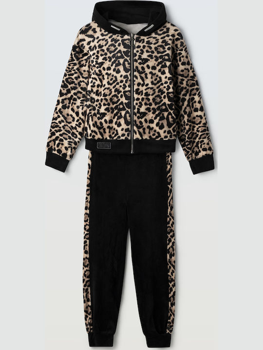 Детски Комплект Анцуг Leopard Кафяв 2 Бройки