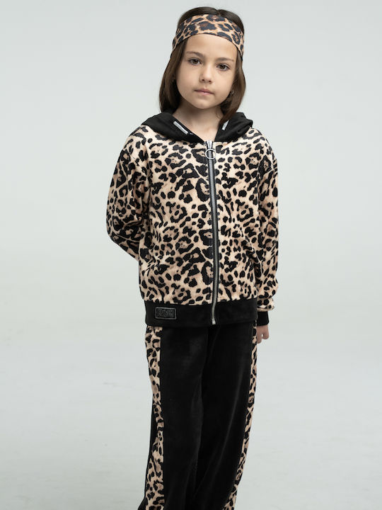 Детски Комплект Анцуг Leopard Кафяв 2 Бройки