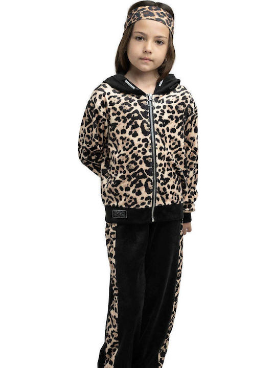 Детски Комплект Анцуг Leopard Кафяв 2 Бройки