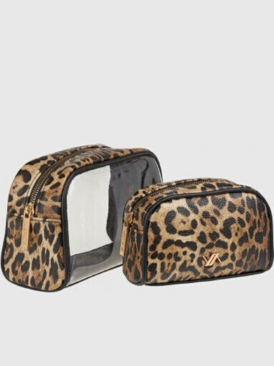Verde Women's Toiletry Bag 07-0000384 Animal Print