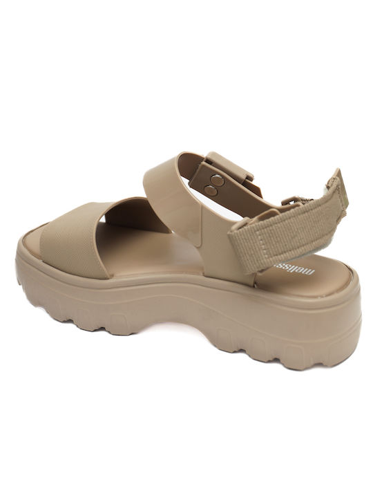 Γυναικεία Σανδάλια Flatforms Μπεζ