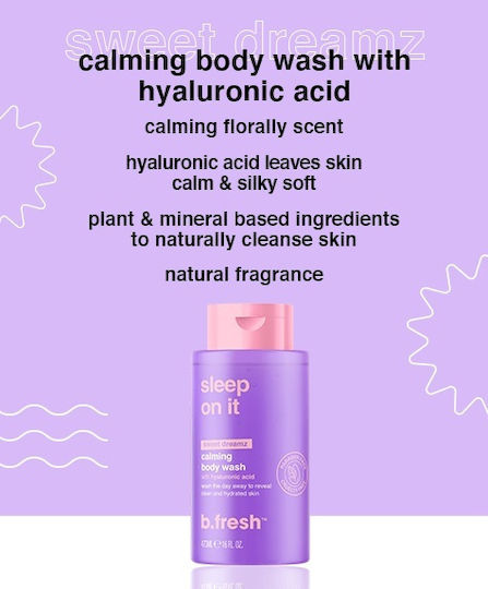 B.Fresh Αφρόλουτρο σε Gel με Υαλουρονικό Οξύ Ενυδατικό 473ml