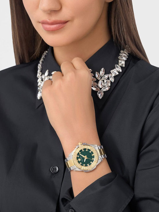 Philipp Plein Majesty Γυναικείο Ρολόι 38mm Μπαταρίας με Χρυσό Μεταλλικό Μπρασελέ