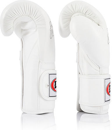 Fairtex Γάντια Πυγμαχίας Δερμάτινα για Αγώνα Λευκά
