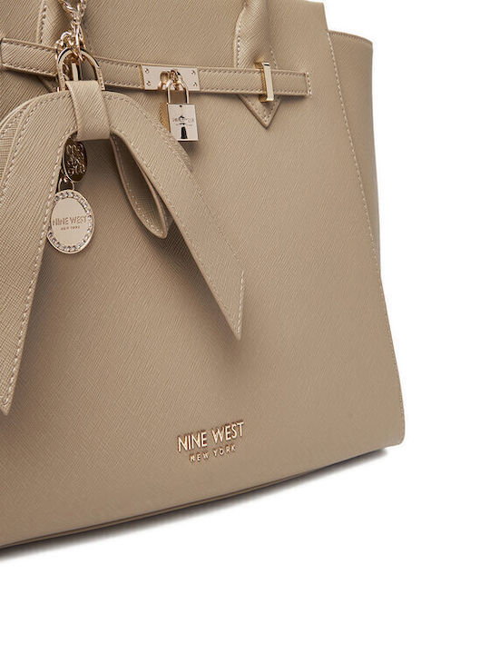 Damentasche Schulter Beige
