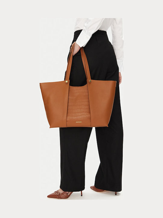 Damentasche Schultertasche Tabac Braun