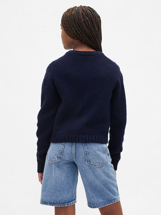 Kids Cardigan Cotton Dark Night