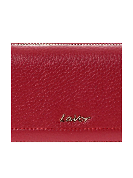 Large Leather Women's Wallet Classic with RFID Red
