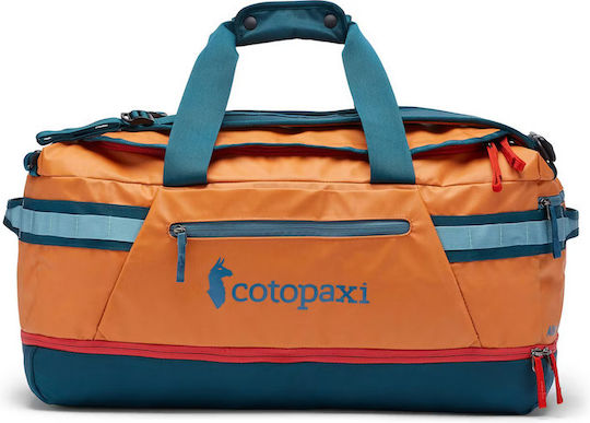 Cotopaxi Duffel Σακ Βουαγιάζ Πλάτης 50lt Πορτοκαλί Υφασμάτινο M50εκ.