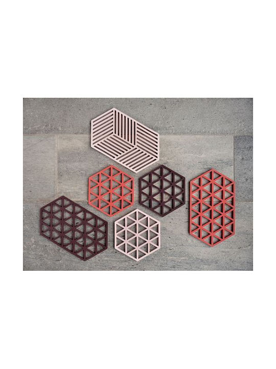 Zone Denmark Tischsets Silikon Rosa 16x14cm