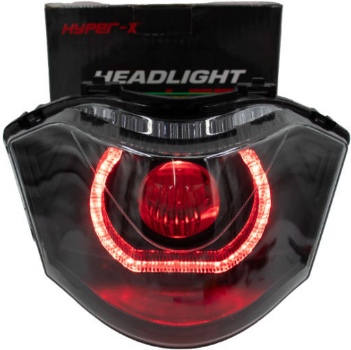 Предна Светлина Yamaha Crypton-x135 LED Angel Eyes 3D Червено